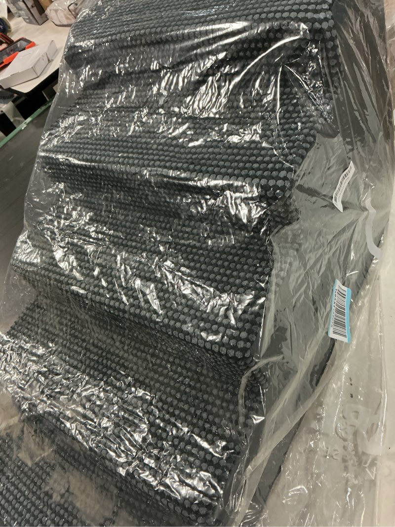 Condition photo showing Good Condition for cozy kiss dog stairs for small dogs 17.7" h, 5-step gentle incline pet step for couch and beds, non-slip dog ramp for puppy doggie senior cats, 17.7x29.5x17.7 inch, charcoal grey slope-charcoal grey 5 17.7x29.5x17.7 inch
