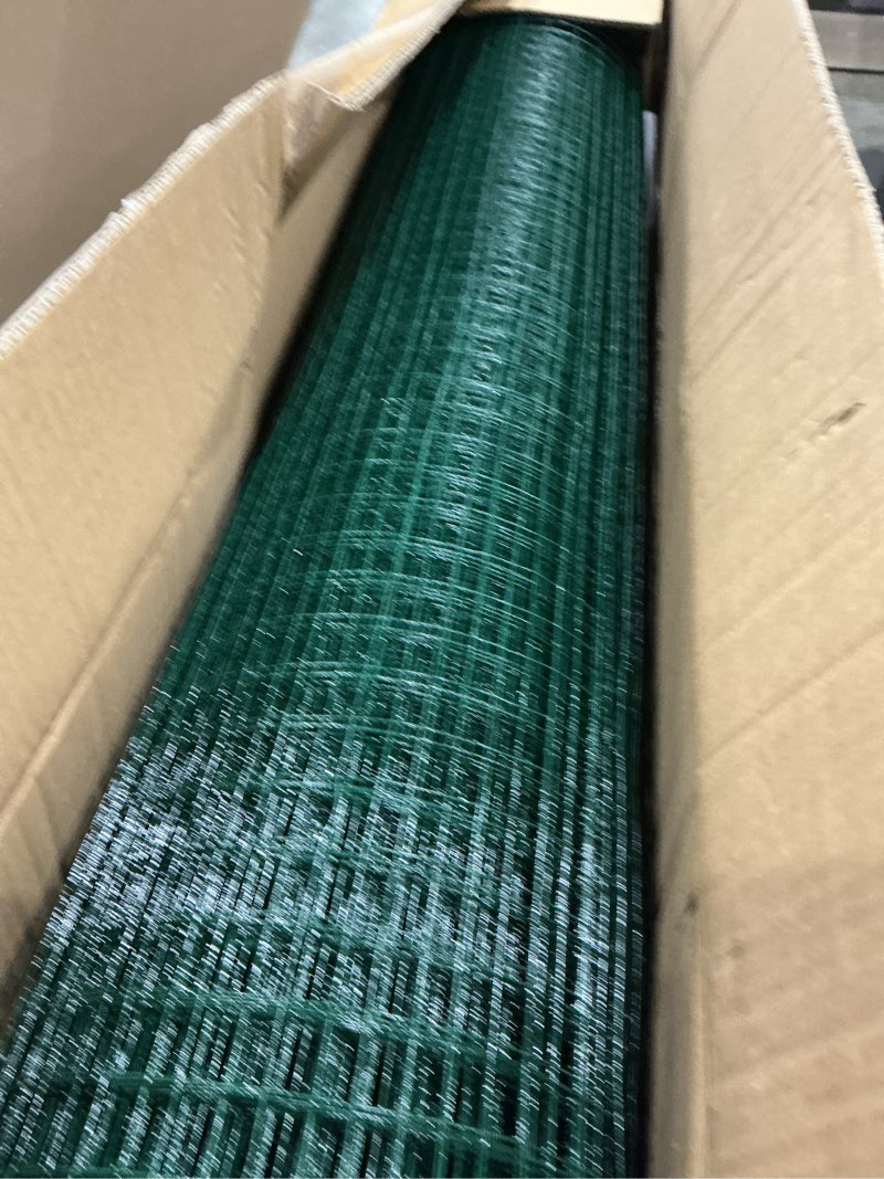 Condition photo showing Good Condition for tongmo 48" x 100' green chicken wire fencing, 19 gauge green wire fence, 1"x1" mesh size metal welded wire garden fence roll, poultry netting for rabbit/duck/chicken