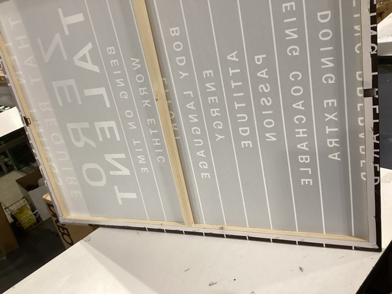 Condition photo showing Good Condition for office wall art motivational inspirational posters prints on canvas ten things that require zero tal