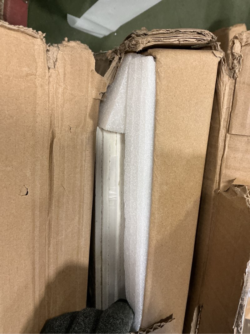 Condition photo showing Good Condition for 2ft x 2ft Drop Ceiling Tiles?Printed Pro Ceiling Tiles 24 x 24in. Waterproof, Washable and Fire-Rated - Reusable - High-Grade PVC to Prevent Breakage-Package of 12 Tiles White 24x24