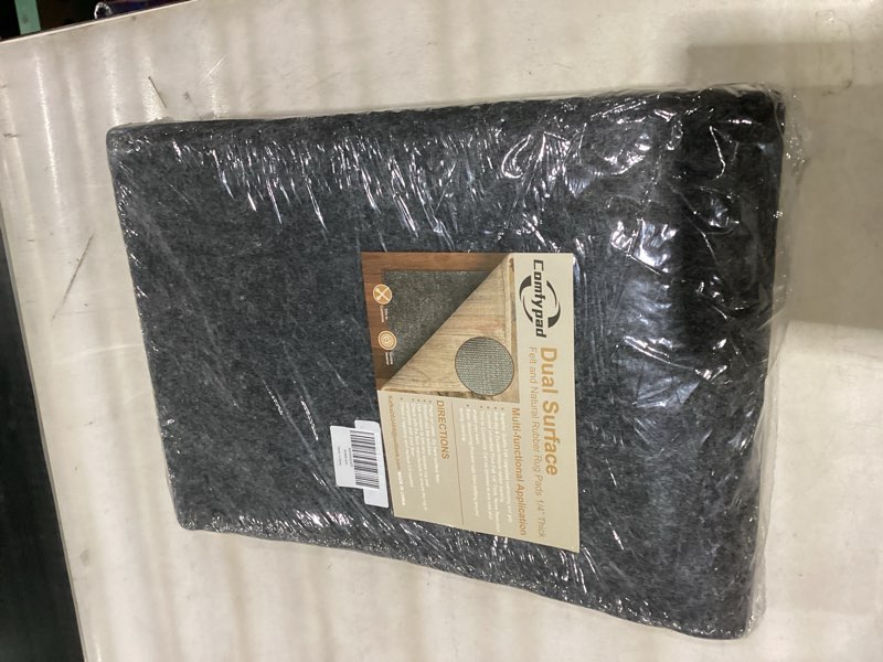 Condition photo showing Good Condition for felt rug pad, 4 x 6 ft rubber non-slip rug pad gripper, keep rugs secure and in place, extra strong under carpet mat cushion - for all floors 6' x 4' (rectangular)