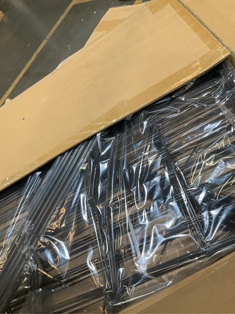 Condition photo showing Good Condition for 10 panels no dig decorative garden fence with gate - 24 in (h) x 20 ft (l) dog rabbits and pets fence outdoor for yard, animal barrier tall rustproof metal wire fencing border for garden and patio 10 pack with gate- 24 in (h) x 20ft (l)
