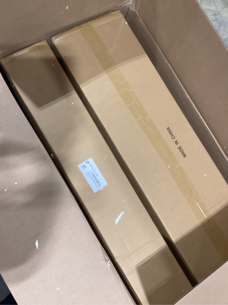 Condition photo showing New/Like New for MELUCEE 40 Inches Length 5-Light Bathroom Vanity Light Fixtures Black Industrial Wall Sconce Lighting with Clear Glass Shade for Living Room Bedroom Hallway Kitchen (Patent No.: US D963914 S) Black 5-Light