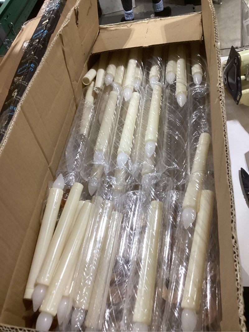 Condition photo showing New/Like New for Tandefio 8 Sets Acrylic Candelabra Centerpieces 42.5" Tall Clear Candle Holders Pillar Taper Candlestick with Lampshades 5 Arm Floor Candelabra Stand for Wedding Christmas Ceremony Dinner Party