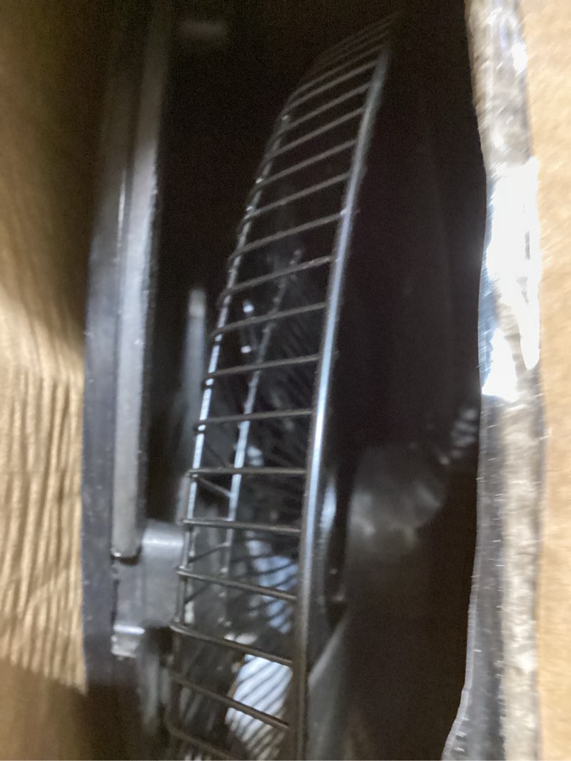 Condition photo showing Good Condition for amazon basics 16" pedestal fan with remote for bedroom, living room, office, adjustable height, dual-layered blades, 3 speeds, 3 modes, timer, tilt head, 60w, black 3-speed, ac motor