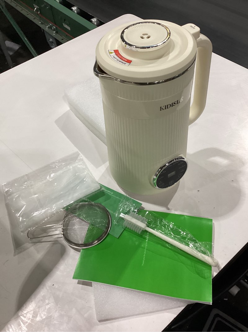 Condition photo showing Good Condition for 8 in 1 nut milk maker blender, 32oz homemade soy, almond, oat, coconut, plant based and non dairy beverages, automatic soybean machine with delay start/keep warm/boil water, cream