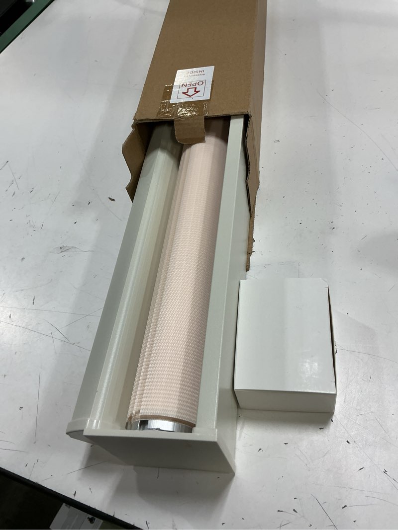 Condition photo showing Good Condition for joydeco cordless zebra blinds (pro), dual layer light control zebra blinds for windows, light-proof aluminum cover, free-stop roller shades for home & office (beige, 20" w x 48" h) beige 20"w x 48"h