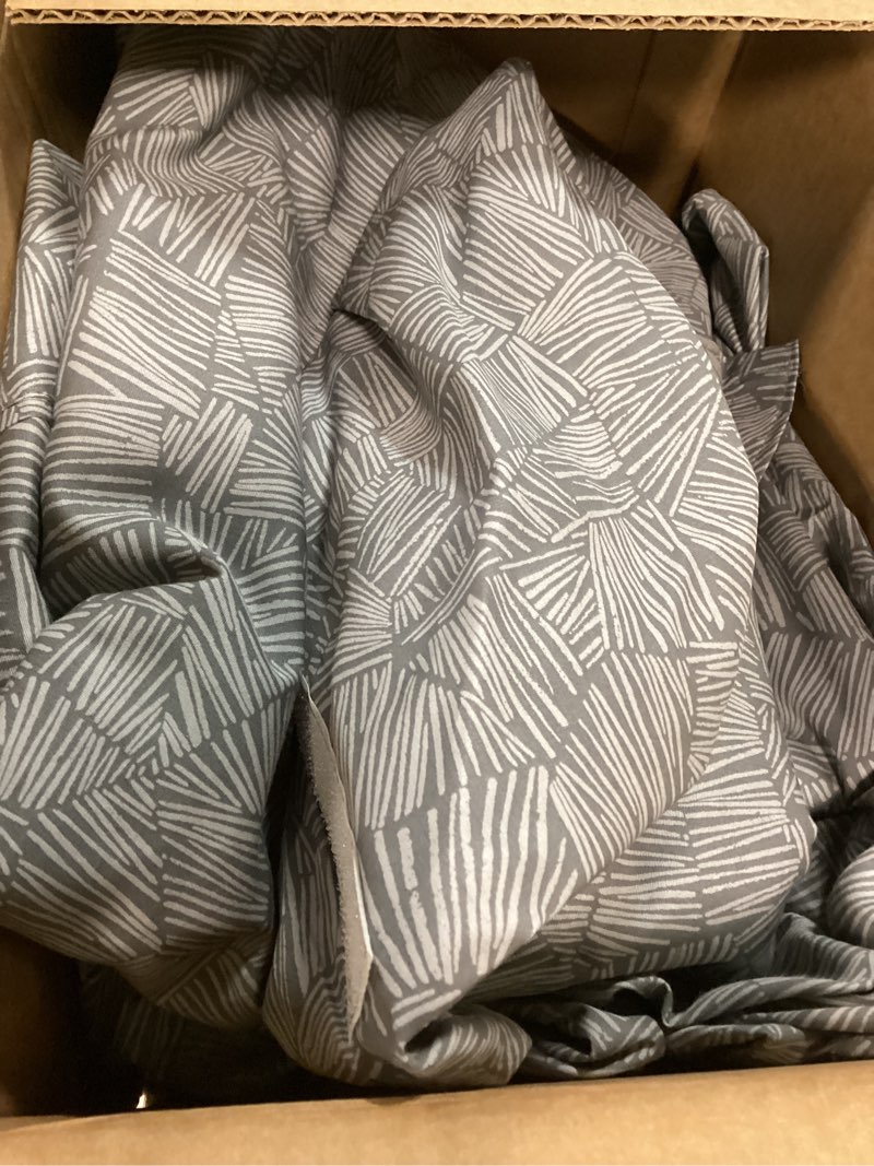 Condition photo showing Good Condition for comfort spaces 100% cotton sheet set breathable, lightweight, soft with 14" elastic pocket fits up to 16" mattress, all season cozy bedding, matching pillow case, queen diamond taupe 4 piece diamond grey queen