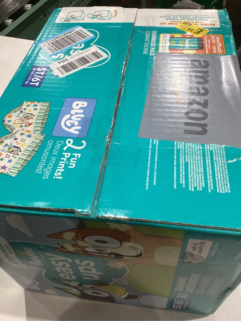 Condition photo showing Good Condition for Pampers Training Pants - Easy Ups Boys & Girls Bluey - Size 5T-6T, 80 Count, Children's Potty Underwear (Packaging May Vary) 5T-6T 80