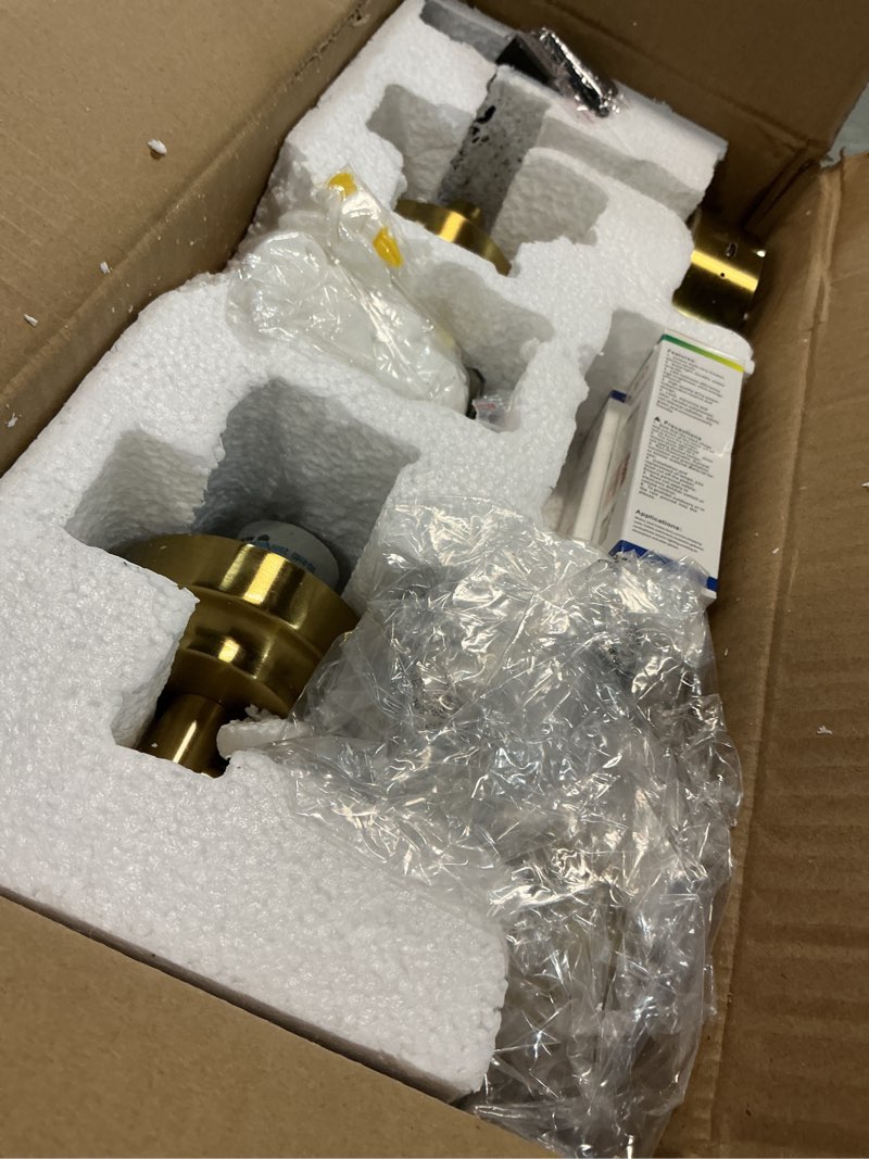 Condition photo showing As Is for set of 2 battery operated wall sconces with remote, rechargeable dimmable cordless wall lights, 3 color temperatures, modern gold wall lamps with opal glass globe shades gold opal glass