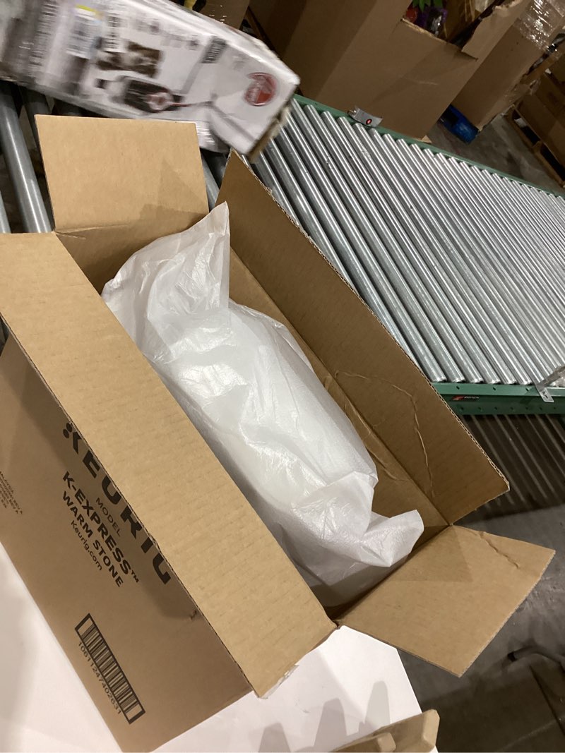 Condition photo showing New/Like New for Keurig K-Express Single Serve K-Cup Pod Coffee Maker, 3 Brew Sizes, Strong Button Feature, 42oz Removable Reservoir, Warm Stone