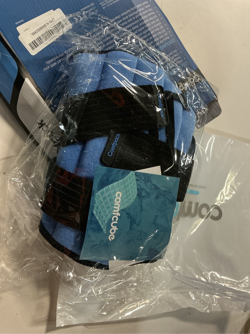 Condition photo showing New/Like New for knee ice pack wrap, 2 hours long lasting coldness ice & compression therapy flexible ice pack for knee replacement surgery, arthritis pain, acl, swelling, sports injuries(23" × 10.3") one size fits most