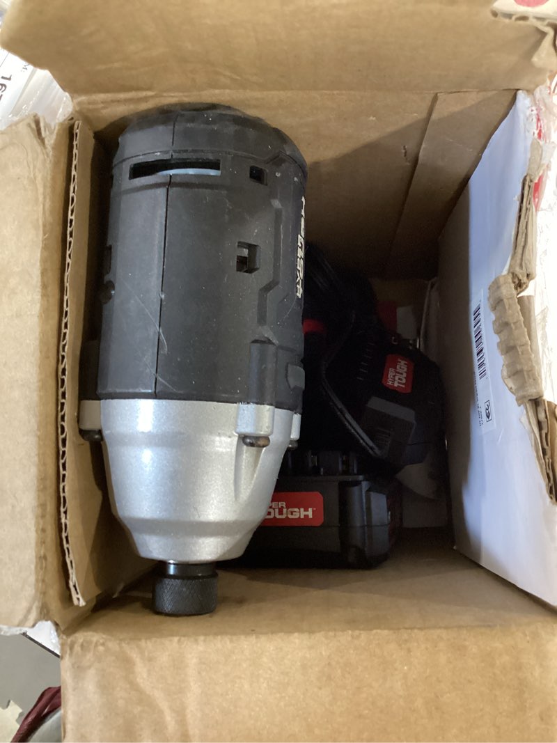 Condition photo showing Good Condition for hyper tough 20v brushless impact driver with 2.0ah lithium-ion battery pack and charger, 1/4-inch. hex collet chuck size, 22006.2