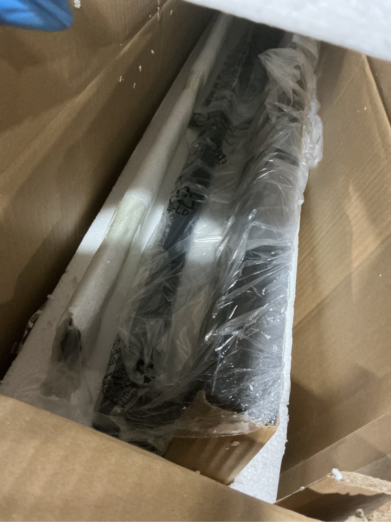 Condition photo showing Good Condition for lamqee 39.3" aluminum long outdoor modern led wall lights with ribbed glass, 2900k 3000lm linear exterior lighting fixture wall mount, ip65 waterproof black outside sconce for house porch garage patio matte black 39.4 inch