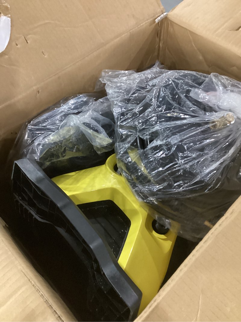 Condition photo showing As Is for USED Kärcher K5 Premium, 1.4 GPM Pressure Washer with Hose Reel, Vario Power & Dirtblaster Wands - 2000 PSI