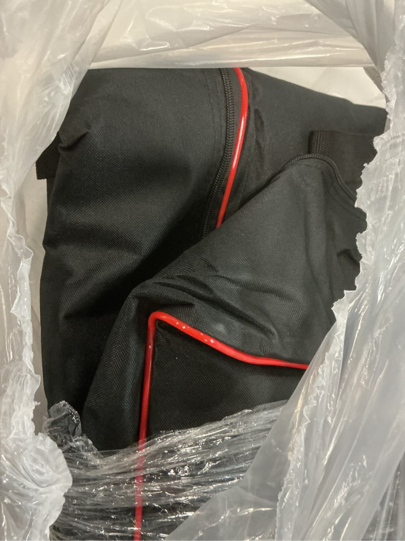Condition photo showing As Is for 88 Key Keyboard Case Carrying Piano Cover, Gig Bag with 2-Pocket Keyboard Bag, 600D Durable Oxford Inside Padded Full Coverage Dust Protection for Digital Piano Covers L-53.5"x13" x 6.7" BLACK+RED