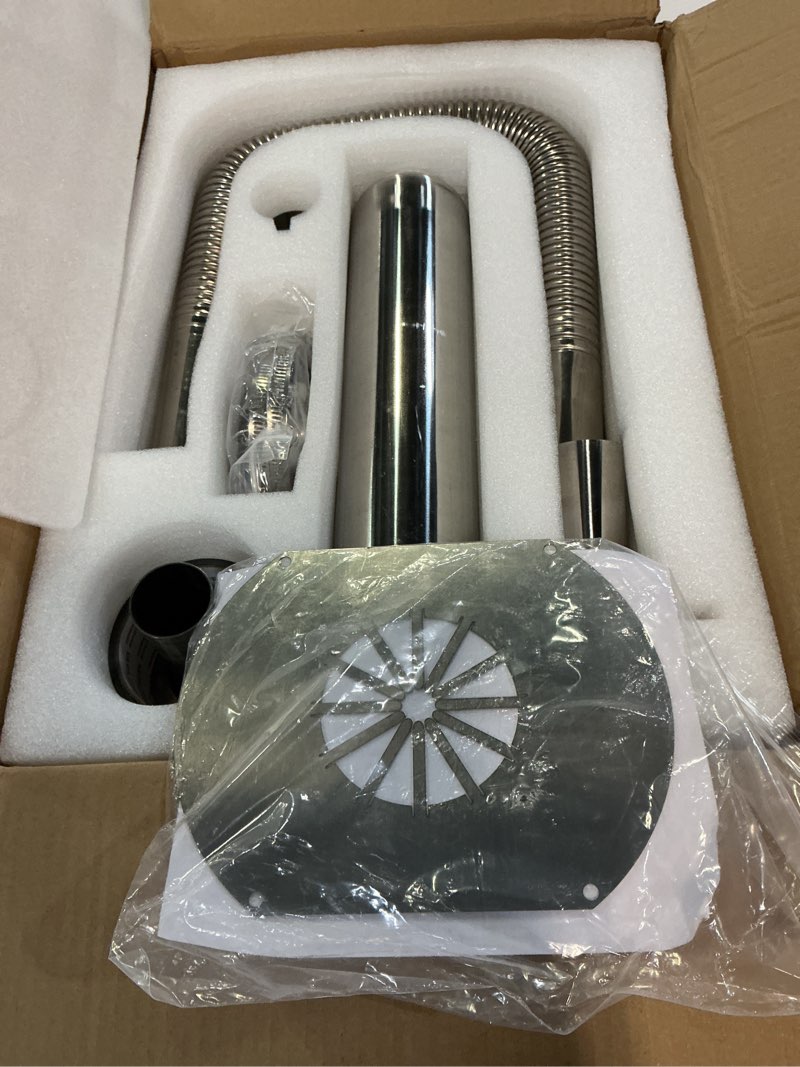 Condition photo showing Good Condition for generator exhaust extension kit, 2026 upgraded all stainless steel muffler | with 3 universal adapters, universal fits most portable generators for safe exhaust vent & efficient noise reduction