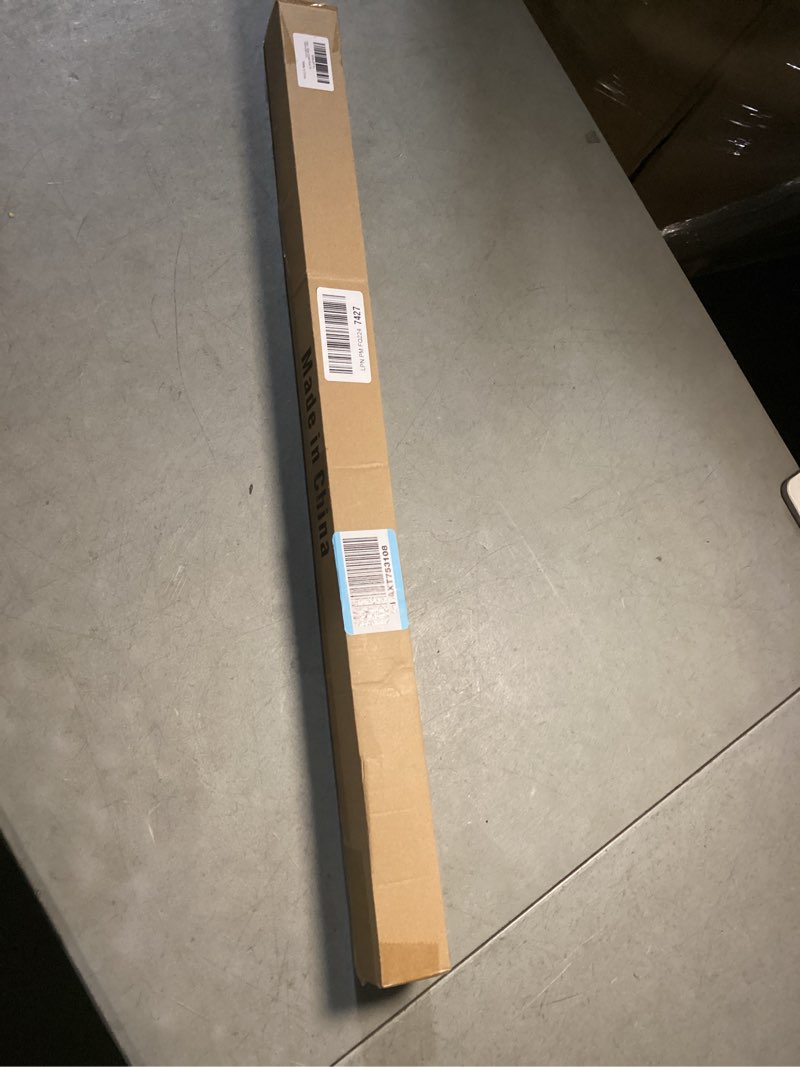 Condition photo showing Good Condition for premium oval closet rod with end supports- chrome, adjustable, heavy duty, no-cut 31"-51" chrome 31"-51"