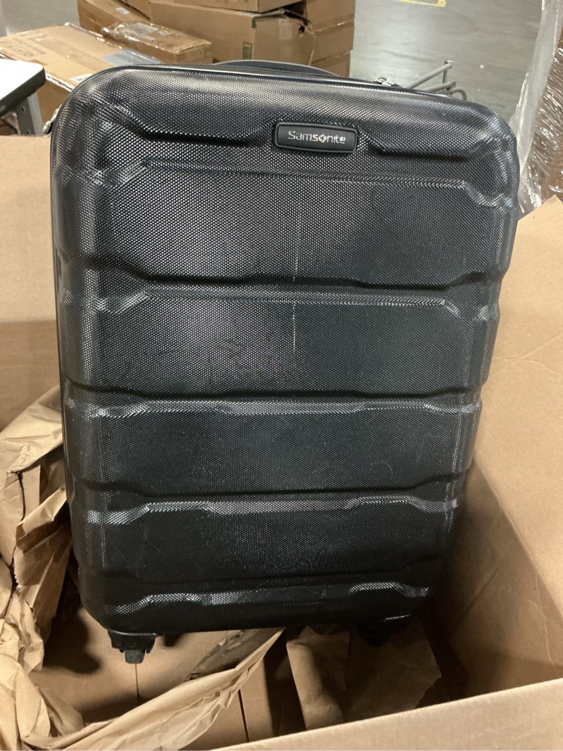 Condition photo showing As Is for Samsonite Omni PC 24" Hardshell 4-Wheel Medium Luggage - Black