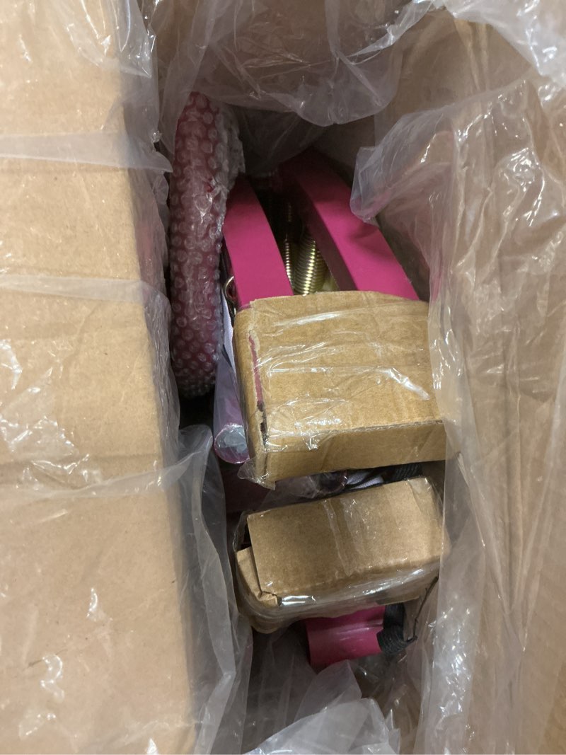 Condition photo showing Good Condition for Happin® 36'' Mini Trampoline for Toddlers 1-6, Foldable Mini Indoor Trampoline for Kids Play with Adjustable Handle Bar & Safety Pad, Indoor & Outdoor Trampolines, Kids Jumper Perfect Toddler Gifts Blue and Red