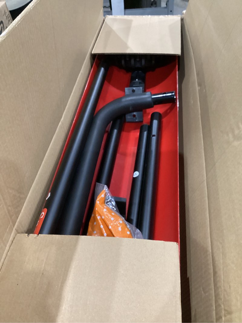 Condition photo showing As Is for 38 Inch Snow Shovel for Driveway, Brewin SnowPro Bi-Direction Heavy Duty Snow Pusher with Wheels and Angled Blade for Efficient Snow Removal, Back Saver Snow Plow for Doorway Sidewalk