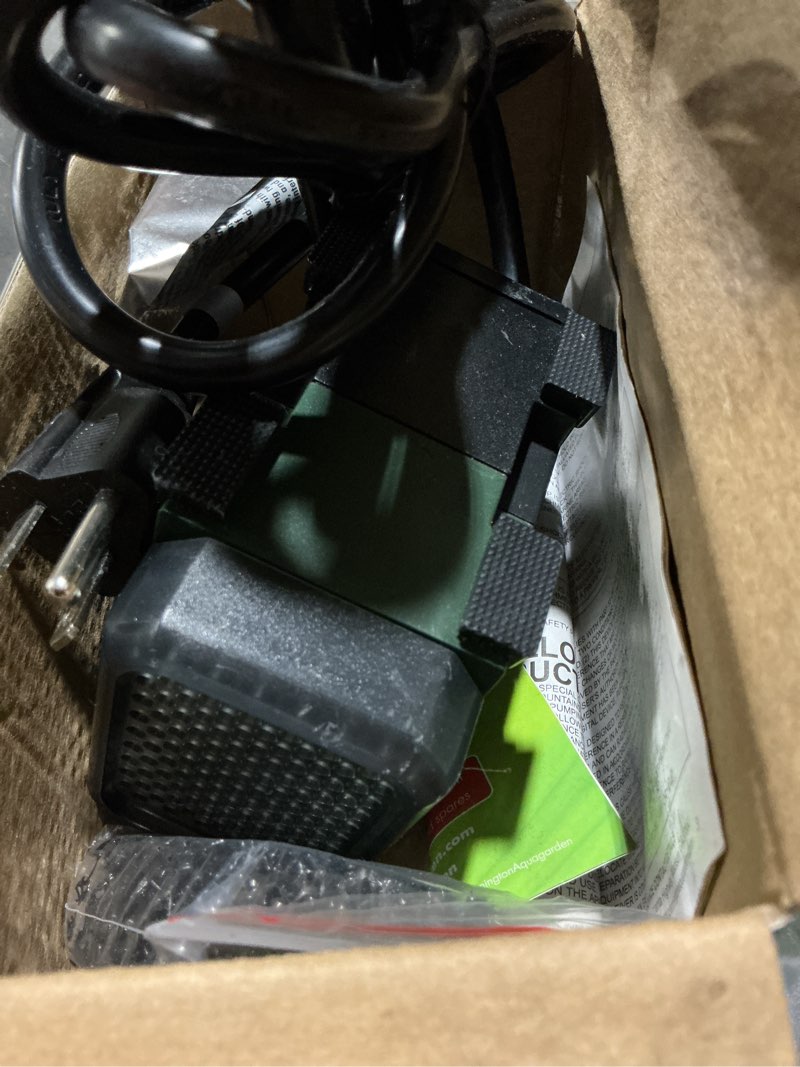 Condition photo showing As Is for pennington aquagarden 300 gph submersible pump
