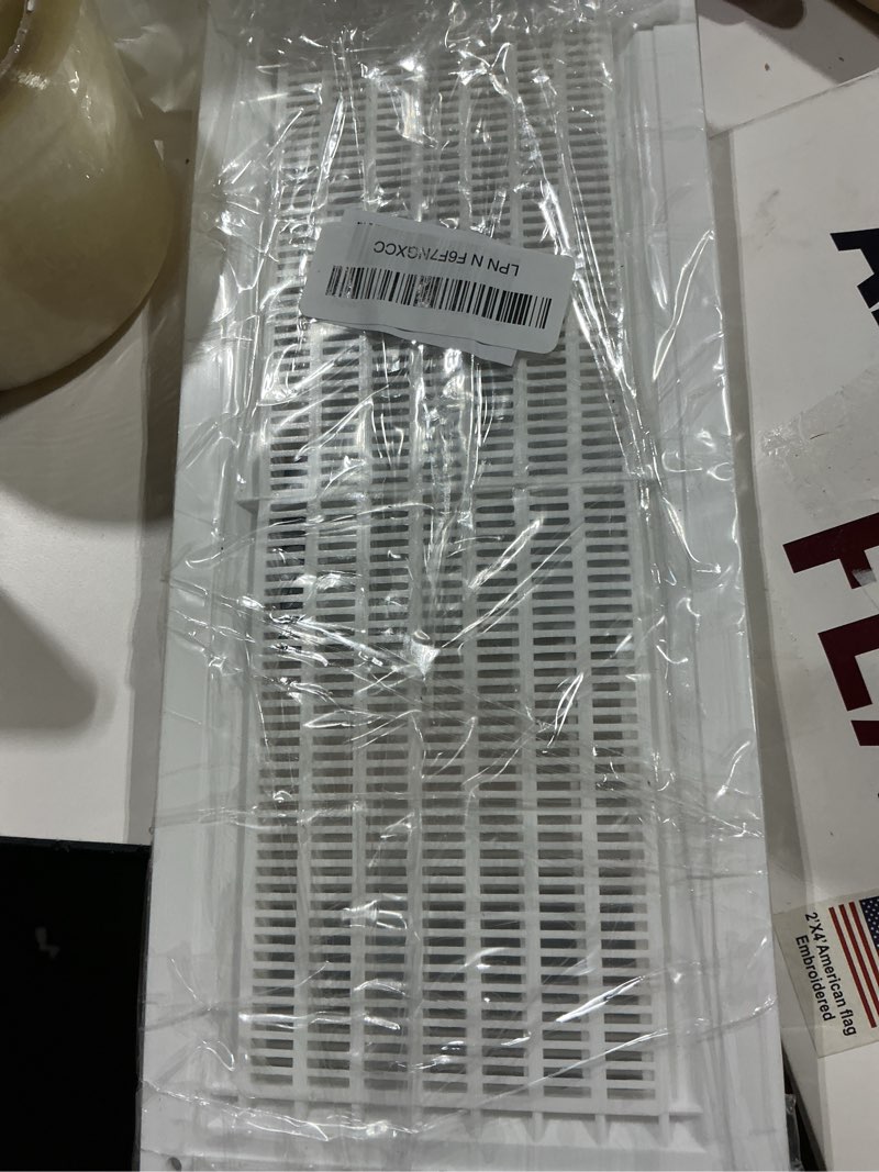 Condition photo showing Good Condition for repa market 12 x 5 inch (outer size) pack of 2 / white plastic return air vent cover for wall, ceiling or door/rectangular return air grille/hvac vent cover/ac exhaust & intake register 12" x 5" - 2-pack white