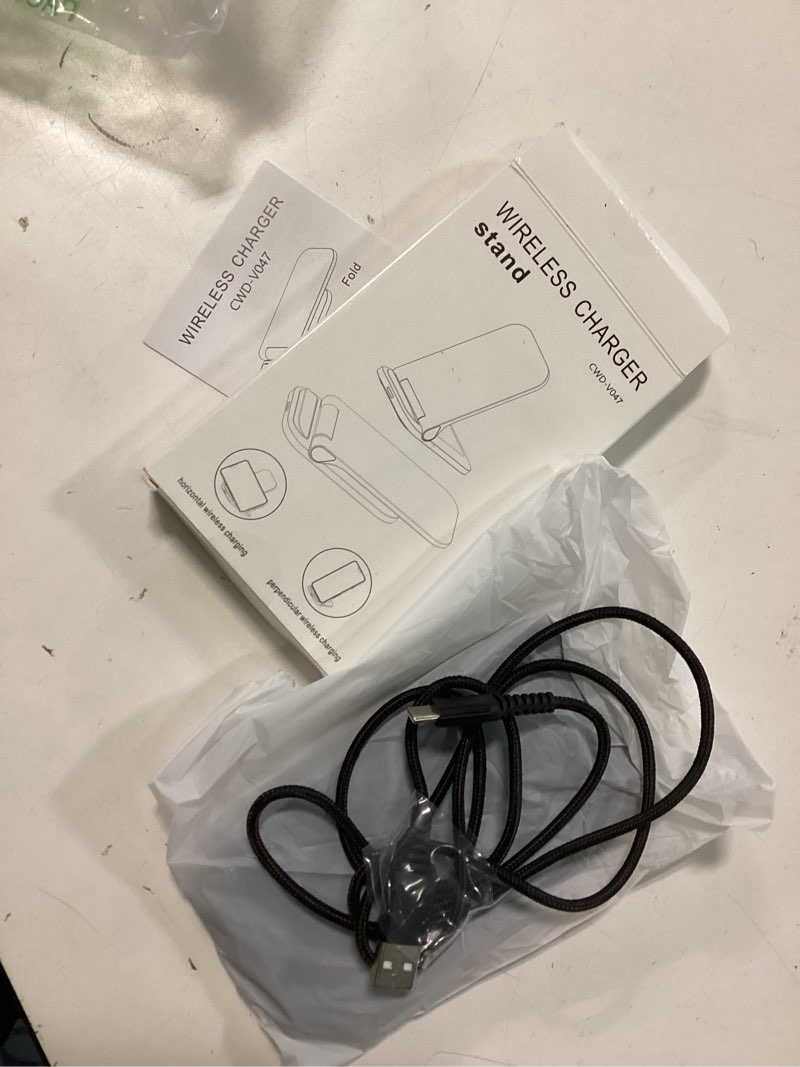 Condition photo showing Good Condition for Fast Samsung Wireless Charging Stand, 15W Cordless Phone Charger Stand, Android Wireless Charger Dock Holder Station for Samsung Galaxy S25 Edge S24 Ultra S23 FE S22 S21 Z Fold7 Flip7 Note20 S9 S8 Black