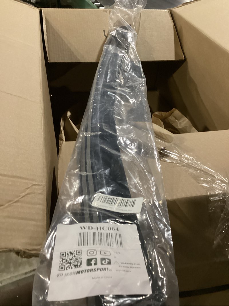 Condition photo showing As Is for tape on window visor compatible with 2006-2011 honda civic sedan only, slim style acrylic smoke tinted sun rain wind guards shield vent wind deflector by ikon motorsports, 2007 2008 2009 2010