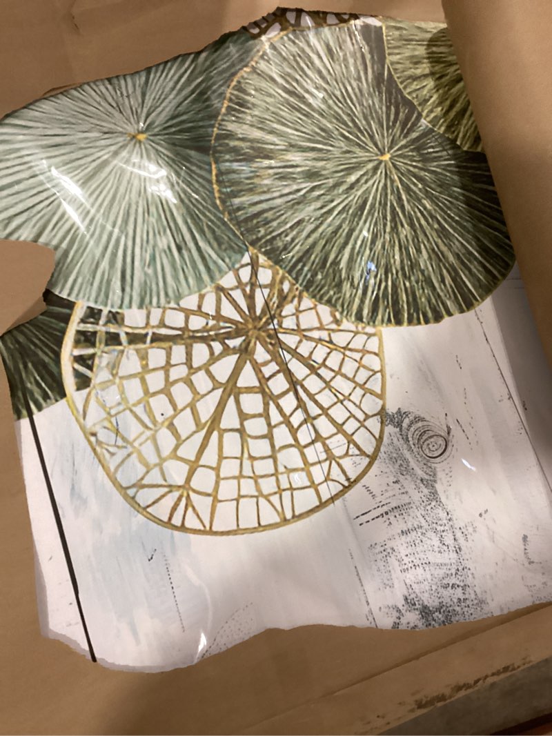 Condition photo showing Good Condition for KAIRNE Green Abstract Neutral Wall Art Set, Minimalist Green Lines Wall Decor, Modern Flowing Texture Painting for Living Room, Bedroom, Office, Framed Easy to Hang 20x40 Inches Abstract Wave 40"L x 20"W