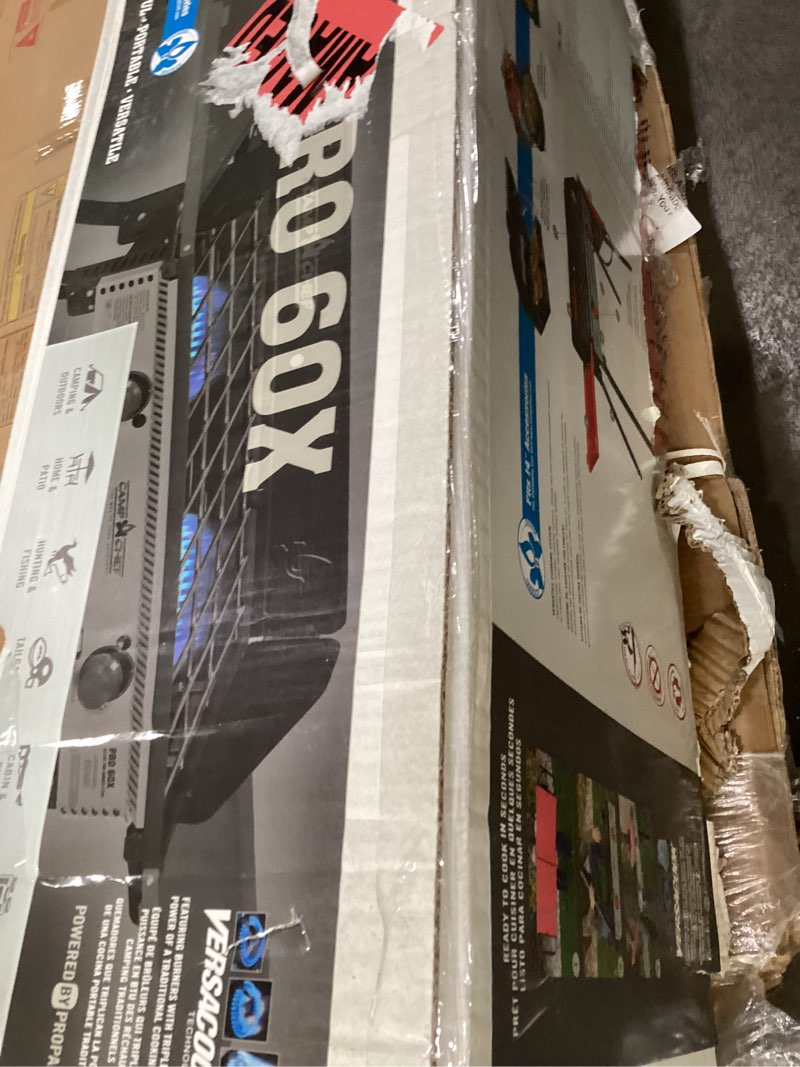 Condition photo showing As Is for Camp Chef PRO60X Two - Burner Stove