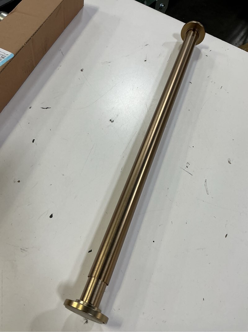 Condition photo showing Good Condition for ivilon tension curtain rod - spring tension rod for windows or shower, 24 to 36 inch. warm gold