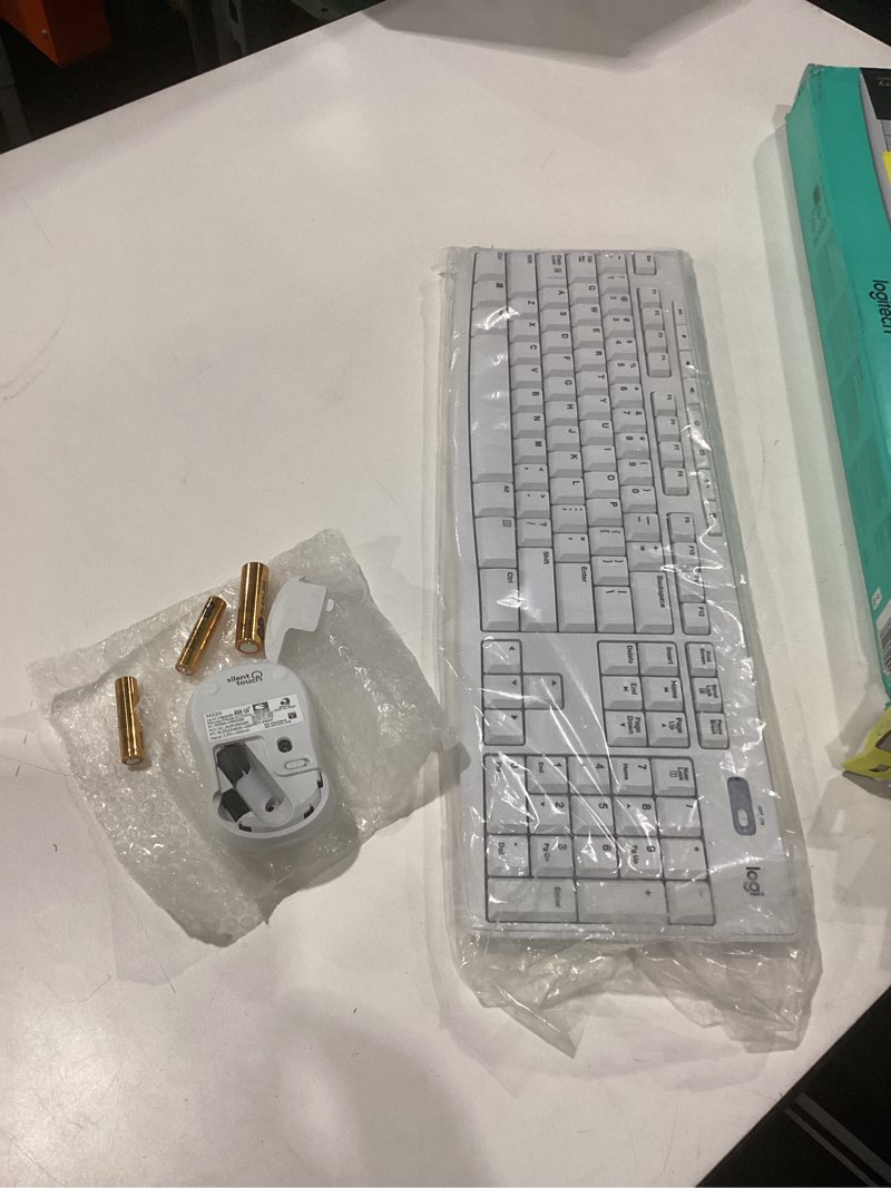 Condition photo showing Good Condition for Logitech MK270 Wireless Keyboard and Mouse Combo for Windows, 2.4 GHz Wireless, Compact Mouse, 8 Multimedia and Shortcut Keys, 2-Year Battery Life, for PC, Laptop - Off White