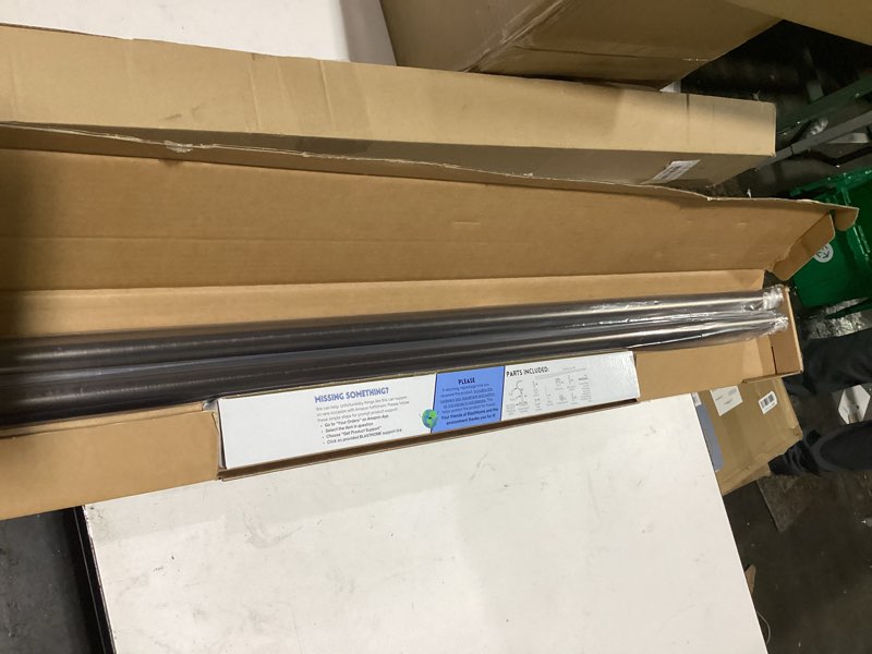 Condition photo showing Good Condition for BlastHome® Non-Adjustable Luxury Curtain Rods for Windows, 1 ¼” Rod Set, 8 foot Fixed Length (Two Rods Connect for a Seamless Look), Oil Rubbed Bronze