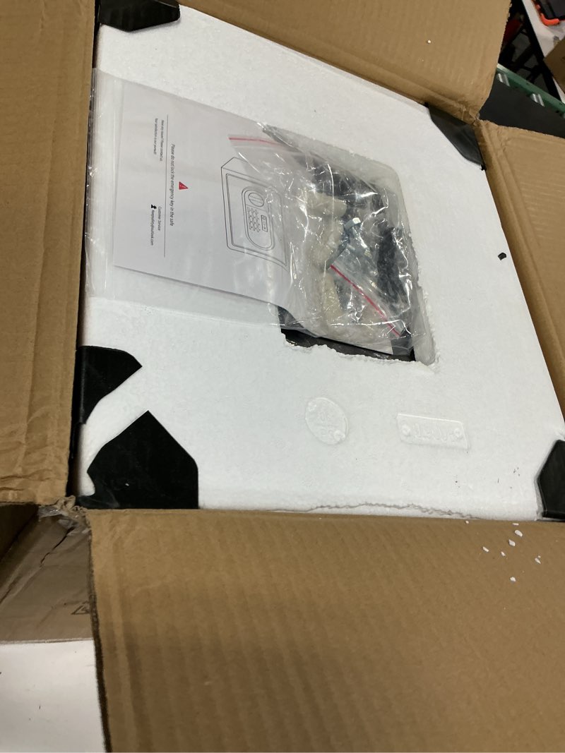 Condition photo showing Good Condition for yayag 2.5 cuft safe box, fireproof waterproof safety home safe with emergency type-c external interface, electronic digital keypad & keys, large personal security document combination lock for office 2.5 cu ft