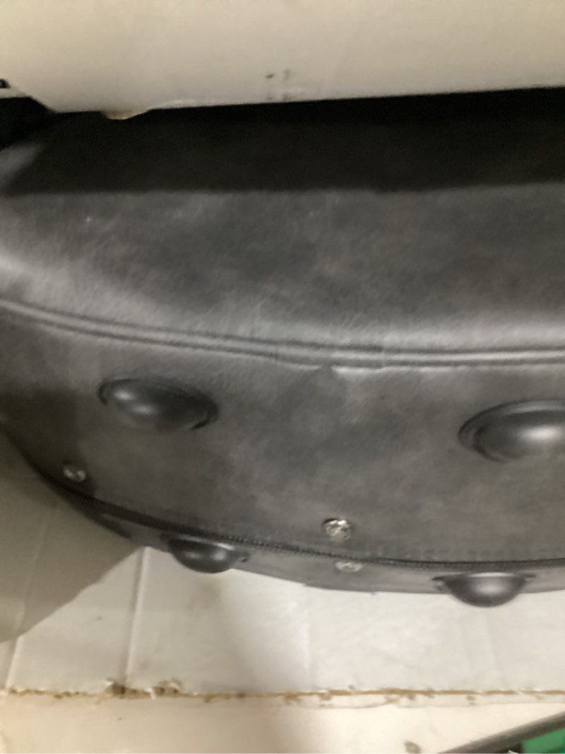 Condition photo showing Good Condition for cahaya acoustic guitar case waterproof hardshell 0.8in thick padding waterproof pu design easy cleaning with 3 pockets and storage box inside guitar hard case for 40 inch acoustic guitar black