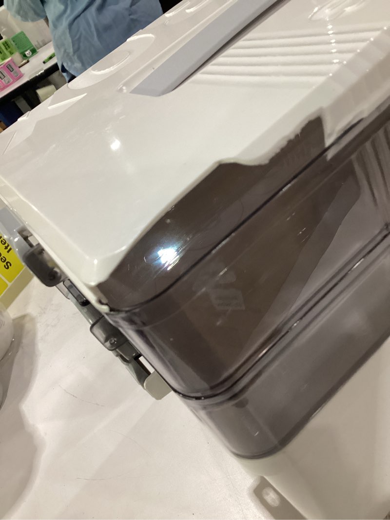 Condition photo showing As Is for storage box