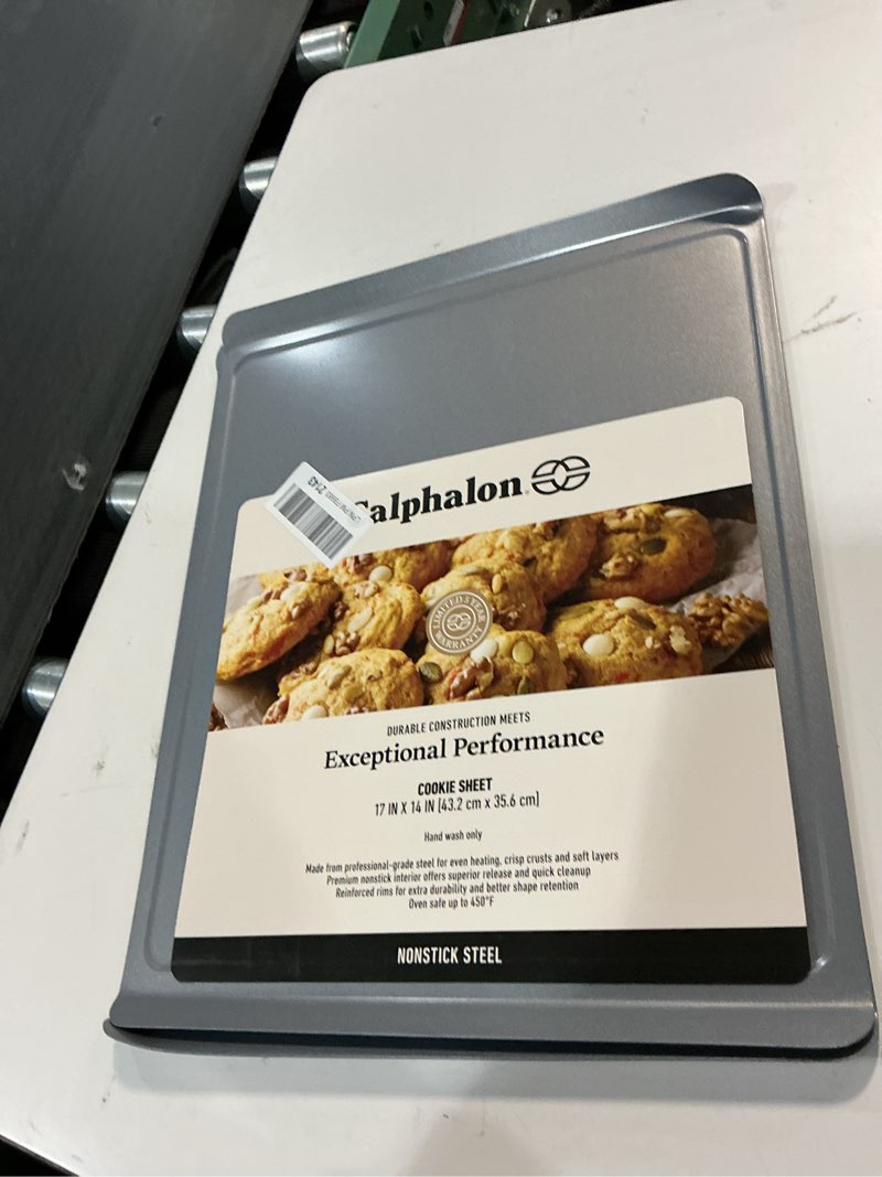 Condition photo showing Good Condition for Calphalon Titan Steel Core PFA Free Nonstick 17 x 14 Cookie Sheet Titan Steel Core 17" x 14" Cookie Sheet