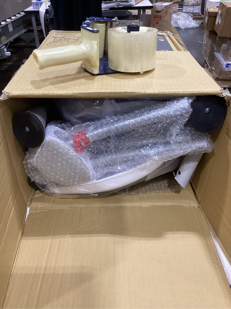 Condition photo showing As Is for dream on me portable 2-in-1 tabletalk high chair, convertible compact high chair, light weight portable highchair, grey gray