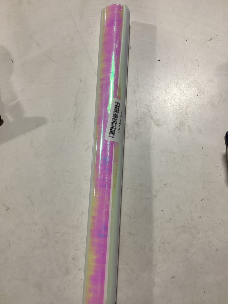 Condition photo showing New/Like New for Metallic Iridescent Wrapping Paper - 17Inch x 33Feet - Girly Pink Iridescence Holographic Pattern Girls Fairy Gift Wrap Present Paper for Birthday Wedding Bridal Shower Valentine's Day Mother's Day