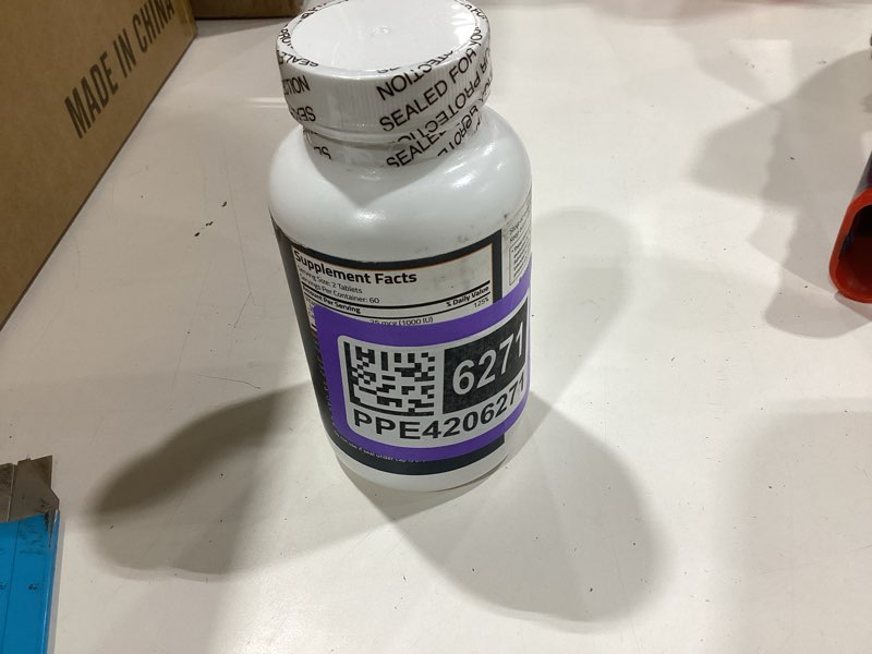 Condition photo showing As Is for bronson calcium 1200mg per serving plus vitamin d3 1000 iu high potency formula, non-gmo, 120 tablets 120 count (pack of 1)