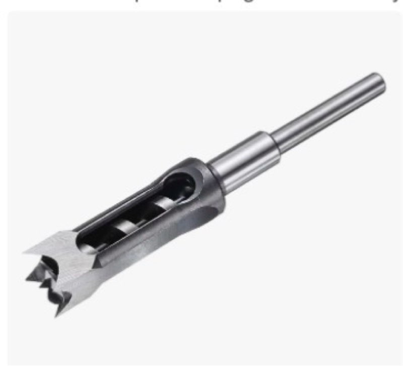 uxcell Square Hole Drill Bit 25mm(1") High Speed Steel Hollow Mortiser Auger for Woodworking Carpent