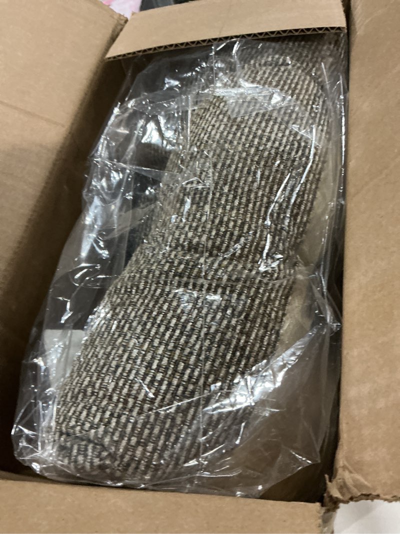 Condition photo showing Good Condition for Klear Vu Gripper Overstuffed Universal Non-Slip Dining Chair Cushions for Kitchen Decor or Office Use, U-Shaped Skid-Proof Seat Pad, 15x15 Inches, 2 Count (Pack of 1), Waffle Natural 2 Count (Pack of 1) Waffle Natural