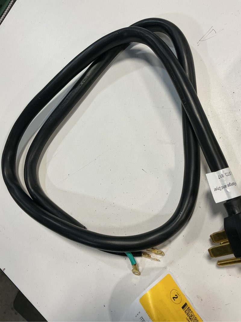 Condition photo showing Good Condition for utilitech 6-ft 50 -amp 4 -prong black range appliance power cord