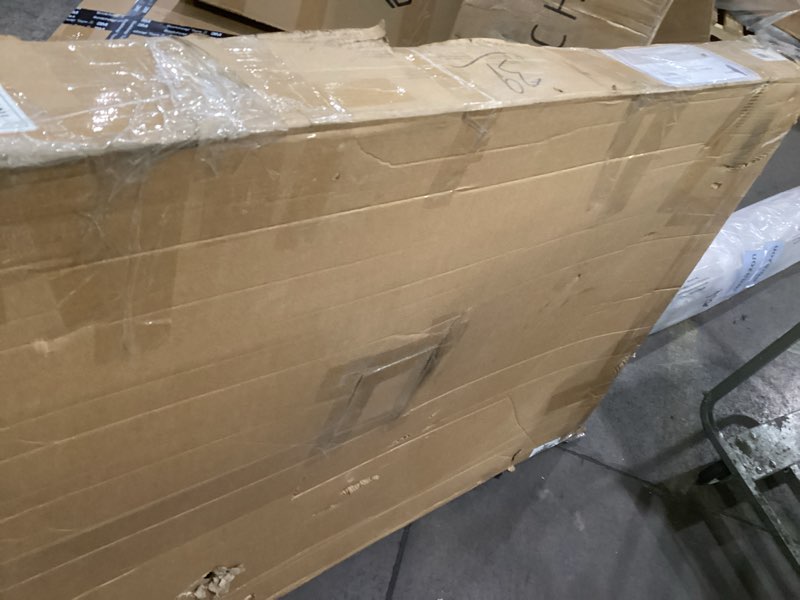 Condition photo showing As Is for DreamLine SlimLine 36 in. D x 60 in. W x 2 3/4 in. H Center Drain Single Threshold Shower Base in White, DLT-1136600 White 36 inch D x 60 inch W Center Drain