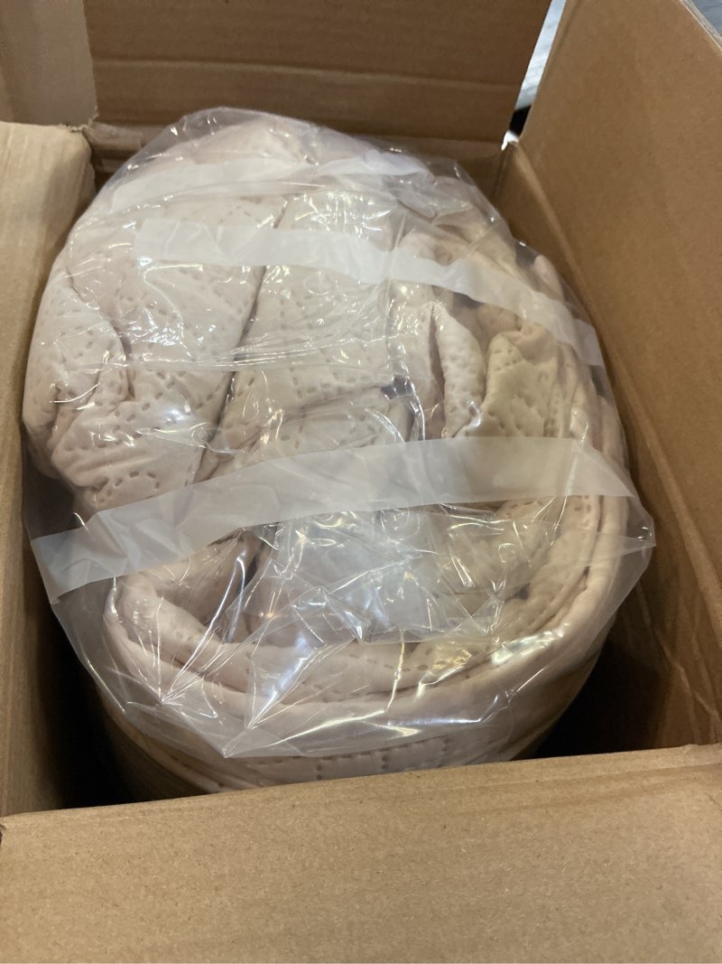 Condition photo showing Good Condition for Love's cabin King Size Quilt Bedding Set Beige Bedspreads - Bed Summer Lightweight Bedspread Comforter - Coin Pattern Bedding Coverlet for All Season - 3 Pieces (1 Quilt, 2 Pillow Shams) King (106"x96") Coin Yellowish Beige