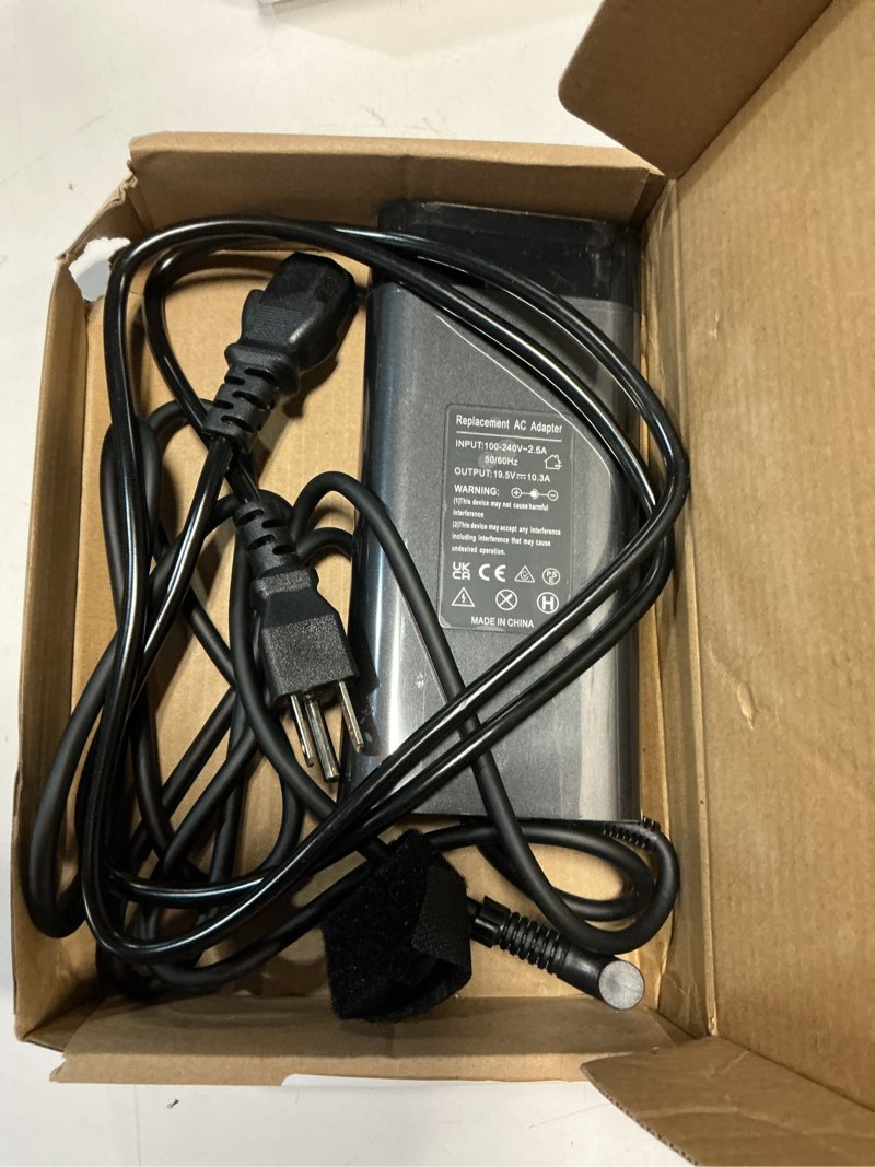 Condition photo showing Good Condition for PowerPortnerLink 200W Charger Compatible with HP Victus 15 16 17 Omen 15 16 17 Pavilion Gaming/Envy 15 16 17 ZBook Create/Firefly/Power/Fury/Studio G11 G10 G9 G8 Laptop