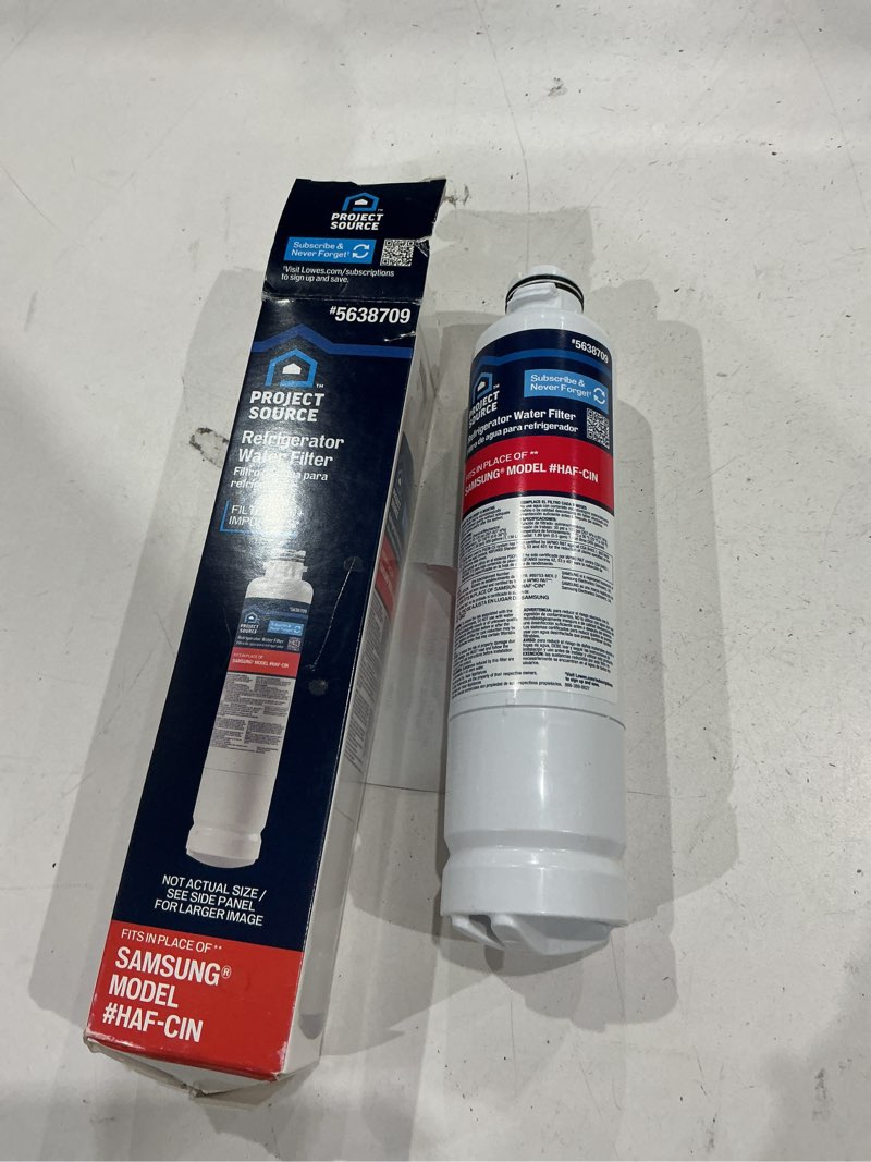 Condition photo showing Good Condition for project source push-in refrigerator water filter fits samsung filter haf-cin