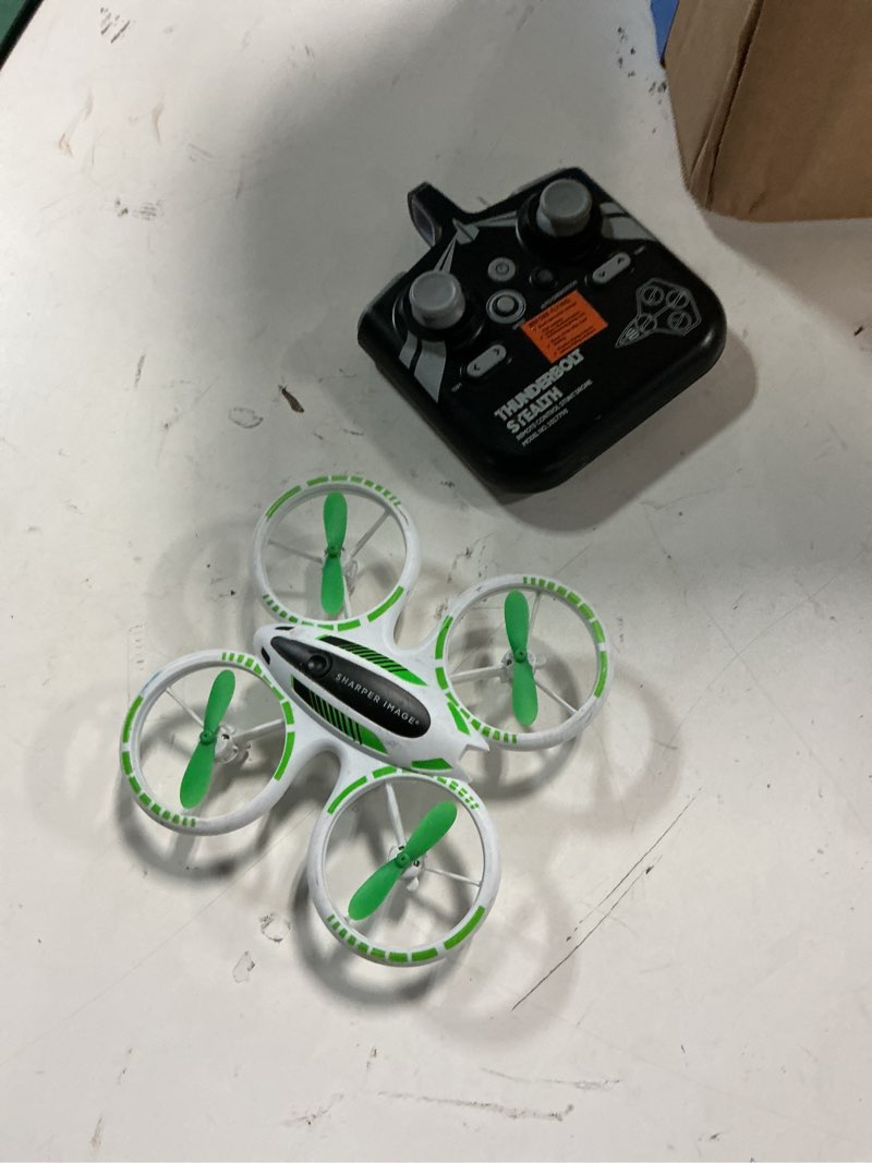Condition photo showing Good Condition for sharper image 2.4ghz rc glow up stunt drone with led lights, mini remote controlled quadcopter with assisted landing, small plane for kids and beginners, wireless and rechargeable