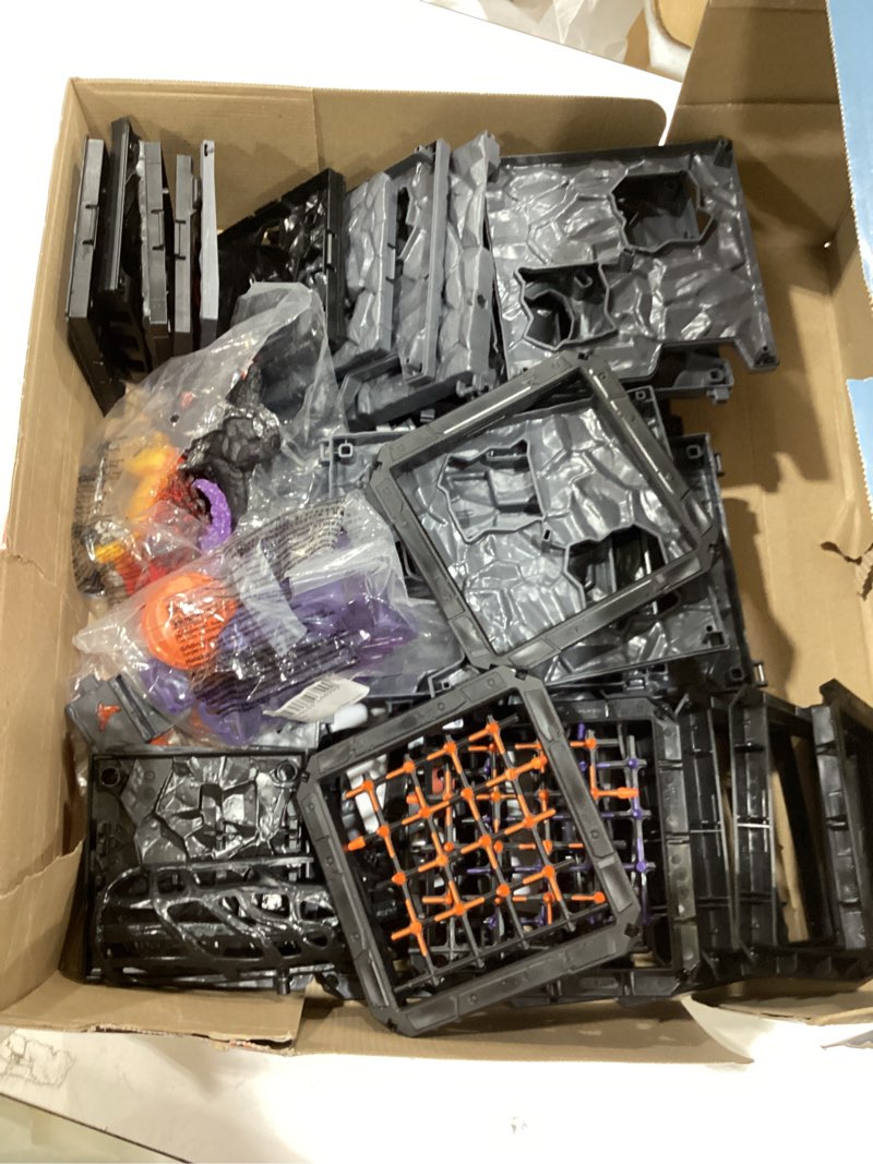 Condition photo showing As Is for schleich eldrador creatures - 71 pc battlecave arena lava vs. shadow playset - interactive lava bull and shadow hound set - animal monster figurines for boys and girls - toys for kids ages 7+ | 42673 lava bull vs. shadow hound